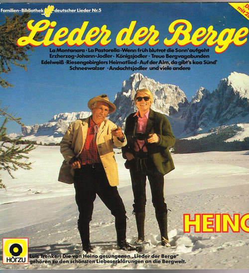 Cover Heino - Lieder Der Berge (2xLP, Comp) Schallplatten Ankauf