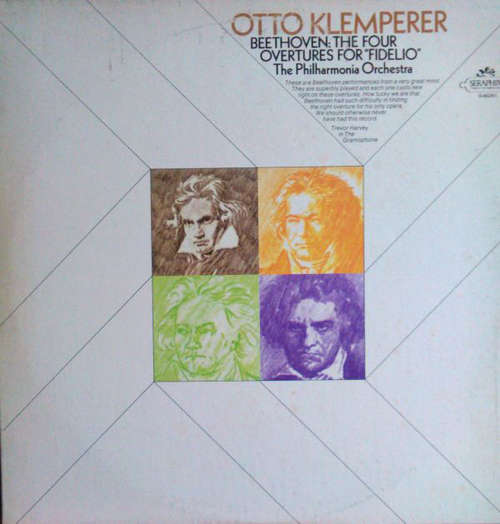 Cover Beethoven* - Otto Klemperer, Philharmonia Orchestra - Beethoven: The Four Overtures For Fidelio (LP) Schallplatten Ankauf
