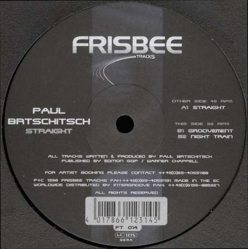 Cover Paul Brtschitsch - Straight (12) Schallplatten Ankauf