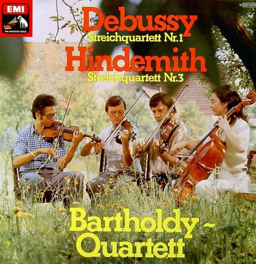 Cover Debussy* / Hindemith*, Bartholdy Quartett - Streichquartett Nr.1 / Streichquartett Nr.3 (LP) Schallplatten Ankauf