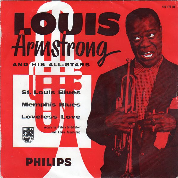 Cover Louis Armstrong And His All-Stars Vocals By Louis Armstrong And Velma Middleton - St. Louis Blues (7, EP, Mono) Schallplatten Ankauf