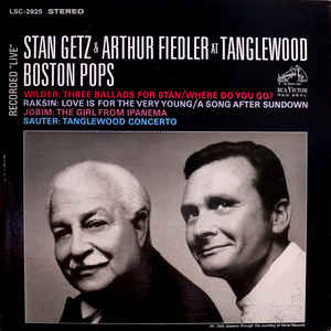 Cover Stan Getz With Arthur Fiedler - Stan Getz With Arthur Fiedler At Tanglewood (LP, Album, Mono) Schallplatten Ankauf