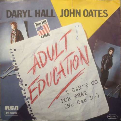 Cover Daryl Hall John Oates* - Adult Education (7, Single) Schallplatten Ankauf