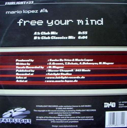 Cover Mario Lopez - Free Your Mind (12) Schallplatten Ankauf