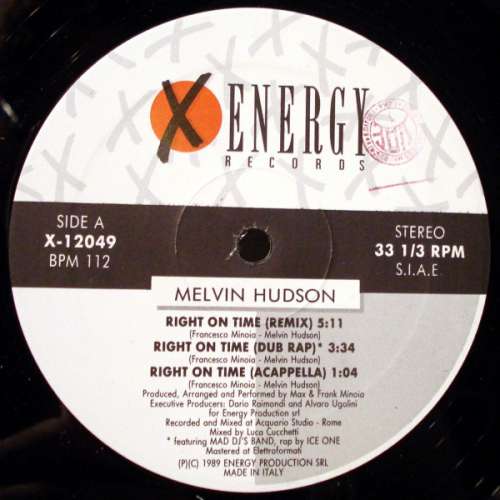 Cover Melvin Hudson - Right On Time (12, ori) Schallplatten Ankauf
