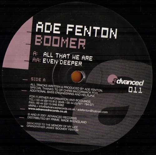 Cover Ade Fenton - Boomer (12) Schallplatten Ankauf