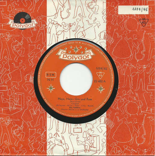 Cover Die Teddies - Hejo, Hejo - Gin Und Rum  (7, Single, Mono) Schallplatten Ankauf