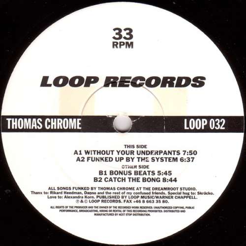 Cover Thomas Chrome* - Funked By The Bong (12) Schallplatten Ankauf