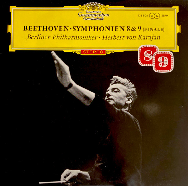 Cover Beethoven* - Berliner Philharmoniker / Herbert von Karajan - Symphonien 8&9 ( Finale ) (LP, Album,  ( ) Schallplatten Ankauf