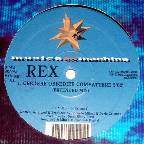 Cover Rex (2) - Credere Obbedire Combattere (12) Schallplatten Ankauf