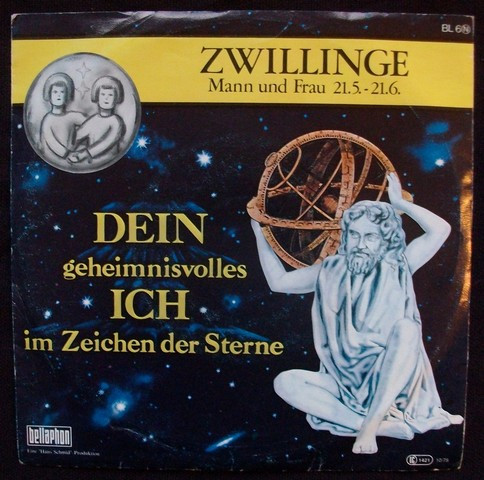 Cover Robert Bergmann, Irmentraud Seyfert - Zwillinge - Mann Und Frau 21.5.-21.6. (7, Single) Schallplatten Ankauf