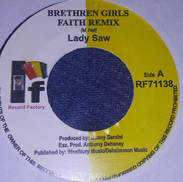 Cover Lady Saw - Brethren Girls (Faith Remix) (7) Schallplatten Ankauf