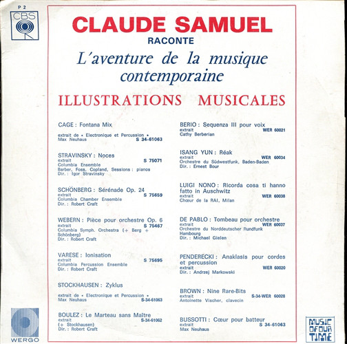 Cover Claude Samuel - Raconte L'aventure De La Musique Contemporaine (7, Comp) Schallplatten Ankauf