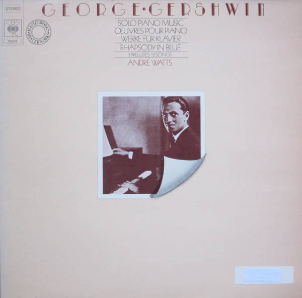 Bild André Watts - Gershwin Solo Piano Music Rhapsody In Blue 3 Preludes - 13 Songs  (LP) Schallplatten Ankauf