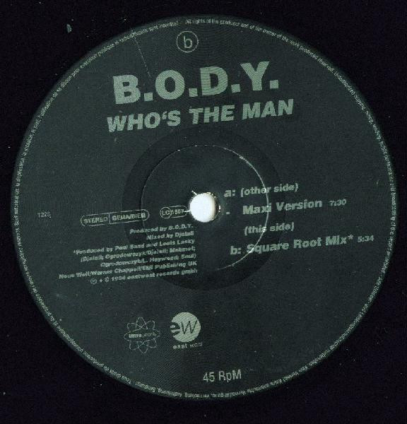 Cover B.O.D.Y. - Who's The Man (12, Promo) Schallplatten Ankauf