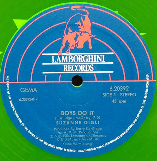 Bild Suzanne Gigli - Boys Do It (12, Gre) Schallplatten Ankauf
