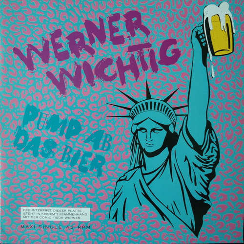 Cover Werner Wichtig - Pump Ab Das Bier (12, Maxi, Red) Schallplatten Ankauf
