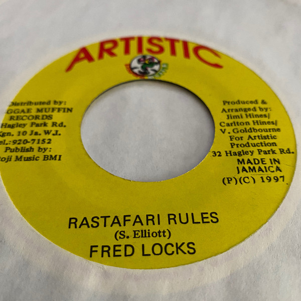 Cover Fred Locks - Rastafari Rules (7) Schallplatten Ankauf
