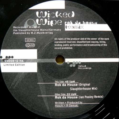 Bild Wicked Wipe - Rok Da House (Remix) (12, Ltd) Schallplatten Ankauf