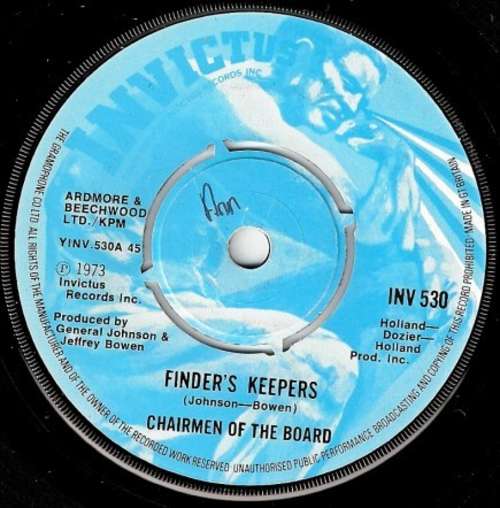 Cover Finder's Keepers Schallplatten Ankauf