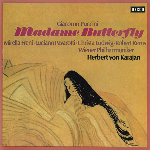 Cover Puccini*, Freni*, Pavarotti*, Ludwig*, Kerns*, Vienna Philharmonic Orchestra*, Karajan* - Madame Butterfly (3xLP, Album + Box) Schallplatten Ankauf