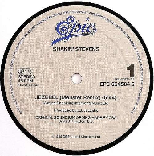 Cover Jezebel (Monster Remix) Schallplatten Ankauf