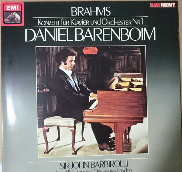 Cover Brahms* - Daniel Barenboim, New Philharmonia Orchestra, Sir John Barbirolli - Konzert Für Klavier Und Orchester Nr. 1 (LP) Schallplatten Ankauf