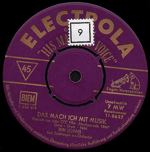 Cover Bibi Johns - Das Mach Ich Mit Musik (7, Single) Schallplatten Ankauf