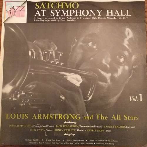 Cover Louis Armstrong And The All Stars* - Satchmo At Symphony Hall Vol. 1 (LP, Album, RE) Schallplatten Ankauf