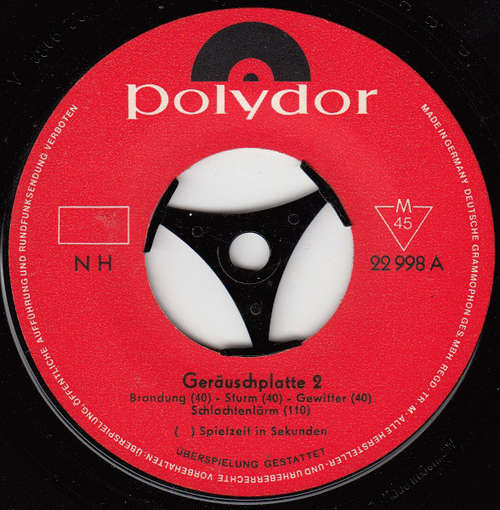 Cover No Artist - Geräuschplatte 2 (7, RP) Schallplatten Ankauf