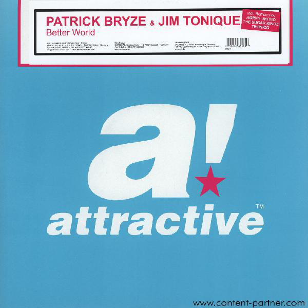 Cover Patrick Bryze & Jim Tonique - Better World (12) Schallplatten Ankauf