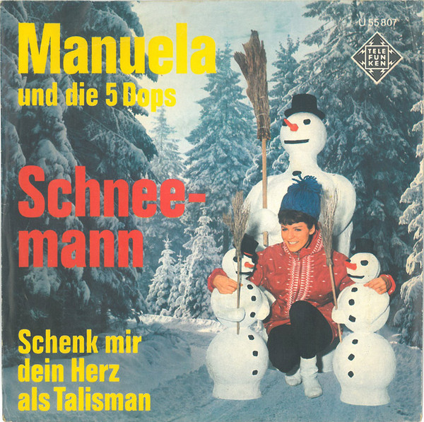 Cover Manuela (5) Und Die 5 Dops - Schneemann (7, Single) Schallplatten Ankauf