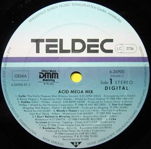 Cover Various - Acid Mega Mix (LP, Comp, Mixed) Schallplatten Ankauf
