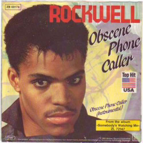 Cover Rockwell - Obscene Phone Caller (7, Single) Schallplatten Ankauf
