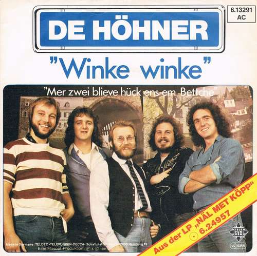 Cover De Höhner* - Winke, Winke / Mer Zwei Blieve Hück Ens Em Bett (7, Single) Schallplatten Ankauf