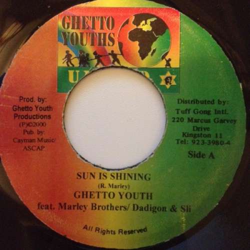 Cover Ghetto Youths feat. Marley Bros.* / Dadigon* - Sun Is Shining (7) Schallplatten Ankauf