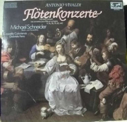 Cover Antonio Vivaldi - Michael Schneider (2), Cappella Coloniensis, Gabriele Ferro - Flötenkonzerte (LP) Schallplatten Ankauf