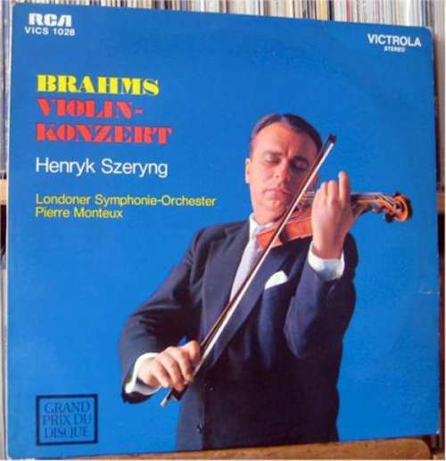 Cover Brahms* - Szeryng*, Monteux*, Londoner Symphonie-Orchester* - Brahms Violin-Konzert  (LP, Album, RE, RP) Schallplatten Ankauf