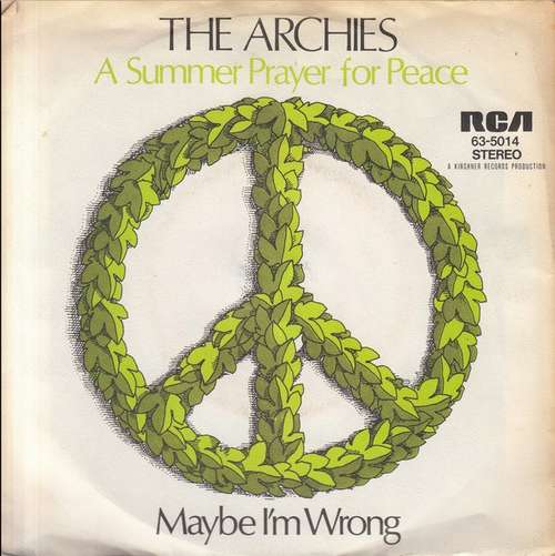 Cover The Archies - A Summer Prayer For Peace (7, Single) Schallplatten Ankauf