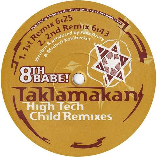 Cover Taklamakan (High Tech Child Remixes) (8th Babe!) Schallplatten Ankauf