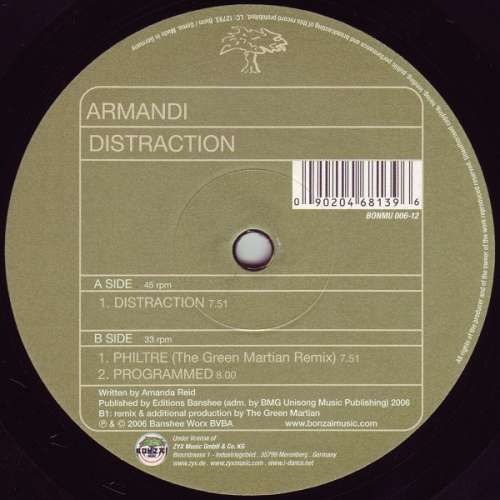 Cover Armandi - Distraction (12) Schallplatten Ankauf