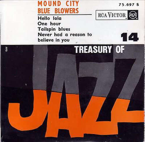 Cover The Mound City Blue Blowers - Treasury Of Jazz No.14 (7, EP) Schallplatten Ankauf