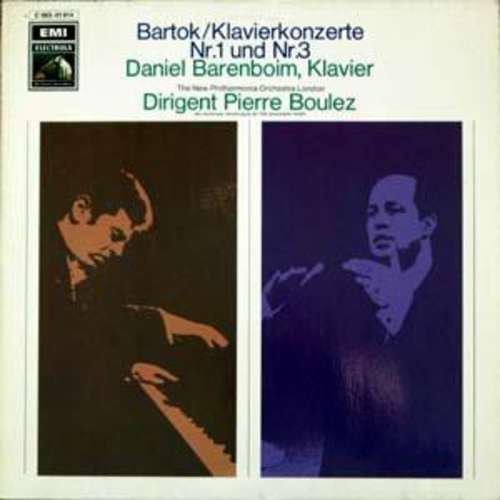 Cover Bartok* - Daniel Barenboim / The New Philharmonia Orchestra London* / Pierre Boulez - Klavierkonzerte Nr.1 Und Nr.3 (LP) Schallplatten Ankauf