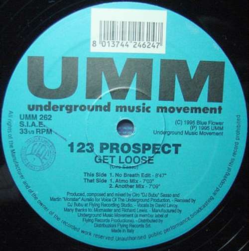 Cover 123 Prospect - Get Loose (12) Schallplatten Ankauf
