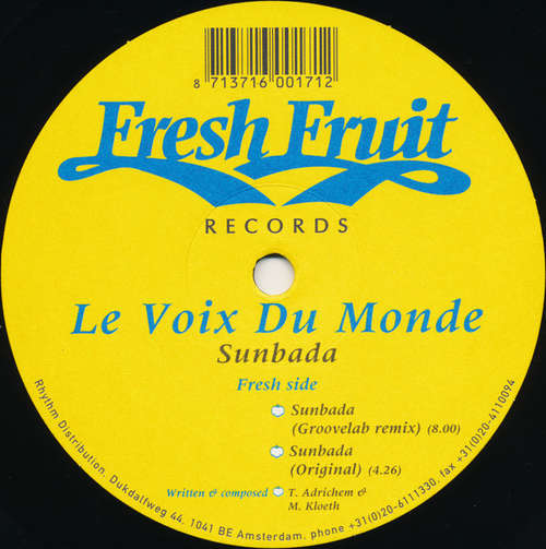 Cover Le Voix Du Monde - Sunbada (12) Schallplatten Ankauf