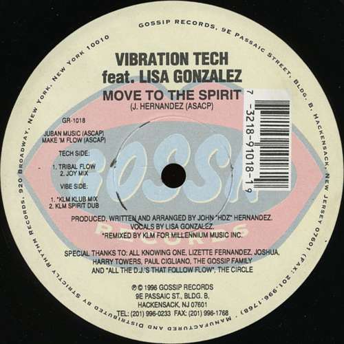 Cover Vibration Tech - Move To The Spirit (12) Schallplatten Ankauf