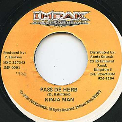 Cover Ninja Man* - Pass De Herb (7) Schallplatten Ankauf