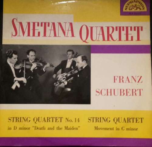 Cover Franz Schubert - Smetana Quartet   String Quartet No.14 In D Minor 'Death And The Maiden'     String Quartet Movement In C Minor (LP, Mono) Schallplatten Ankauf