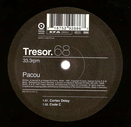 Cover Pacou - Cortex Delay (12) Schallplatten Ankauf