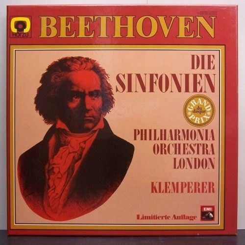 Cover Ludwig Van Beethoven, Philharmonia Orchestra, Otto Klemperer - Die Sinfonien (8xLP + Box, Comp) Schallplatten Ankauf